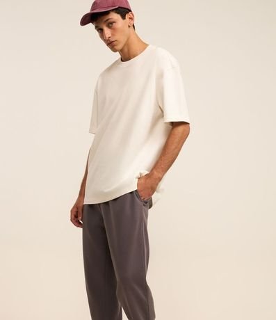 Pantalón Jogger en Algodón con Cintura Elástica y Cordón 3