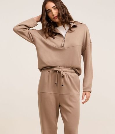 Pantalón Jogger con Lazo en la Cintura y Bolsillos 2