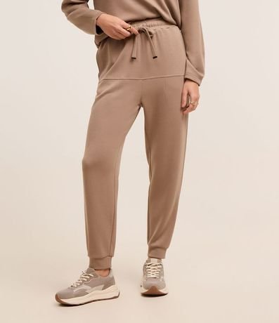 Pantalón Jogger con Lazo en la Cintura y Bolsillos 3