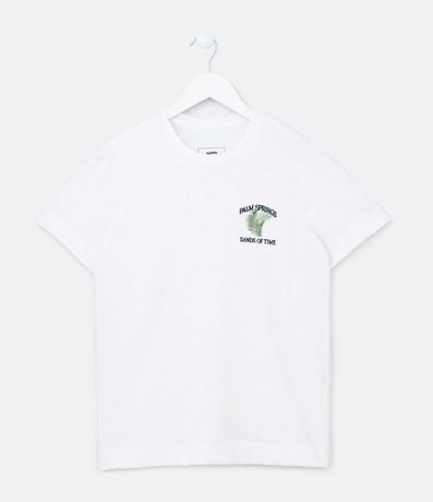 Remera Infantil con Bordado Palm Spring - Talle 5 a 14 años