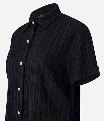 Camisa Texturizada en Viscosa con Botones Diferenciados 6