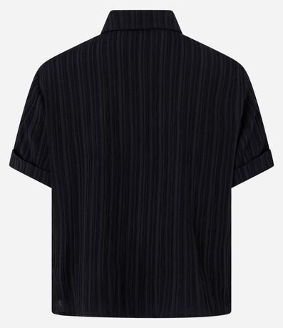 Camisa Texturizada en Viscosa con Botones Diferenciados 7