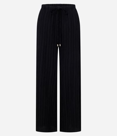 Pantalón Recto Fluida en Chiffon Texturizado 5