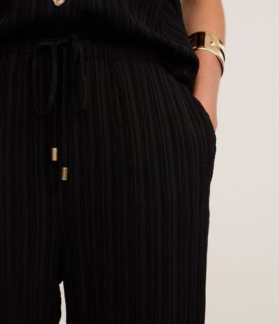 Pantalón Recto Fluida en Chiffon Texturizado 4