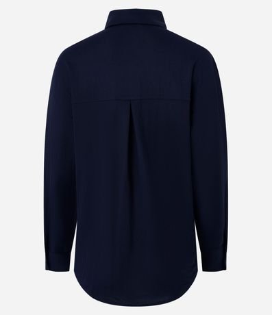 Camisa Regular en Malla Piquet con Pliegue en la Espalda 6