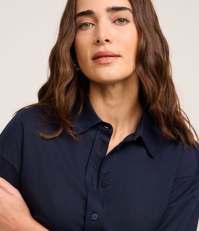 Camisa Regular en Malla Piquet con Pliegue en la Espalda 3