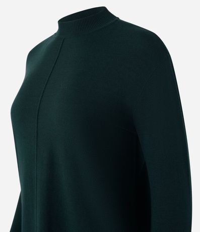 Suéter en Punto con Cuello Alto y Costura Delantera 7
