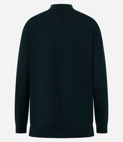 Suéter en Punto con Cuello Alto y Costura Delantera 8