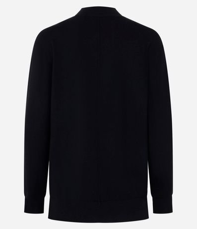 Suéter en Punto con Cuello Alto y Costura Delantera 7