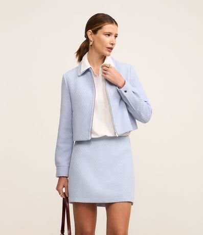 Short Pollera Corto Texturizado en Tweed 4