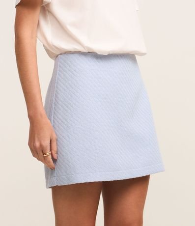 Short Pollera Corto Texturizado en Tweed 5