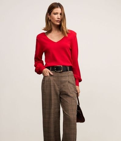 Pantalón Wide Leg en Sastrería con Cintura Alta 6