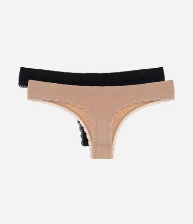 Kit 02 Bombachas Bikini en Poliamida Sin Costura 2