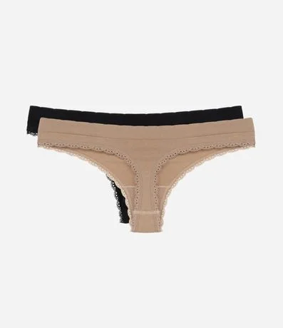 Kit 02 Bombachas Bikini en Poliamida Sin Costura 4