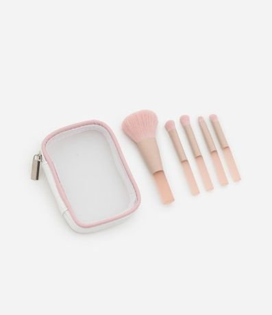 Set de 05 Mini Brochas con Estuche de Maquillaje Alchemia 3