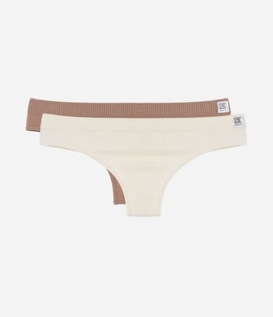 Kit 02 Bombachas Bikini Hilo Seamless