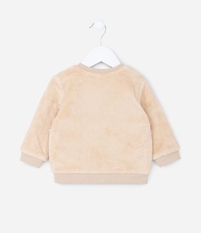 Conjunto Infantil en Fleece con Bordado Carita de Gatita - Talle 0 a 18 meses 3
