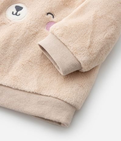 Conjunto Infantil en Fleece con Bordado Carita de Gatita - Talle 0 a 18 meses 6