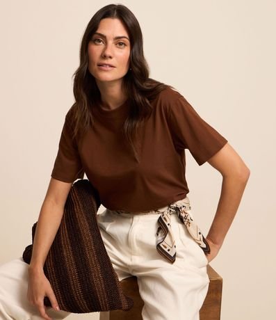 Remera en Algodón con Cuello Redondo 4