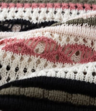 Blusa Manga Corta en Punto Rayado Curve & Plus Size 7