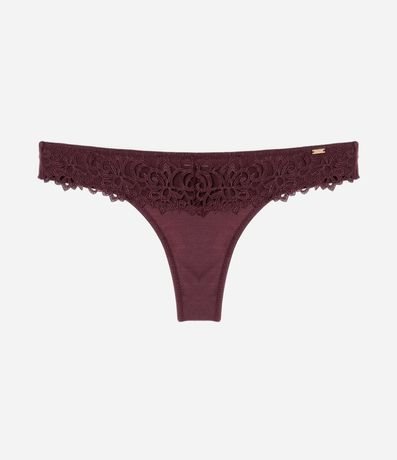 Bombacha Bikini Hilo Doble con Encaje en la Cintura 5