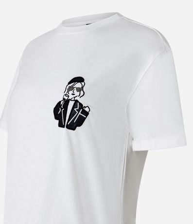 Blusa en Algodón con Muñeca de Boina Bordada 6