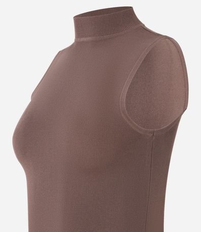 Blusa en Punto Leve con Cuello y Textura Acanalada 2