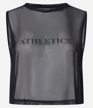 Blusa Musculosa en Microfibra con Estampa Localizada 5