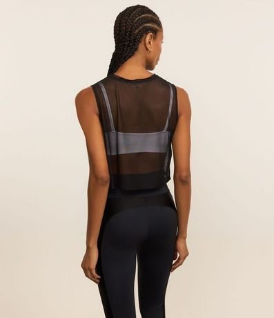 Blusa Musculosa en Microfibra con Estampa Localizada 4