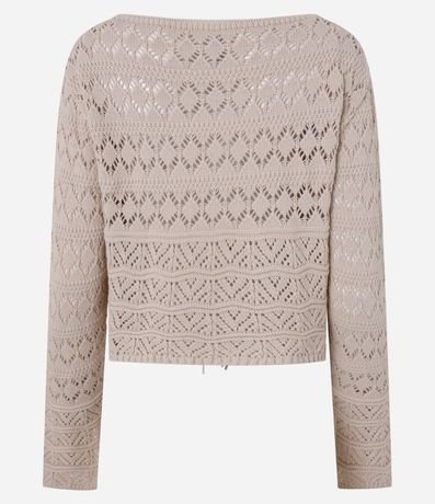 Saco Corto en Punto con Mix de Pontos y Lazo Delantero 7