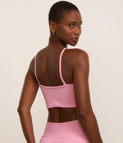 Top Deportivo con Copa de Textura Acanalada y Escote Halter 3