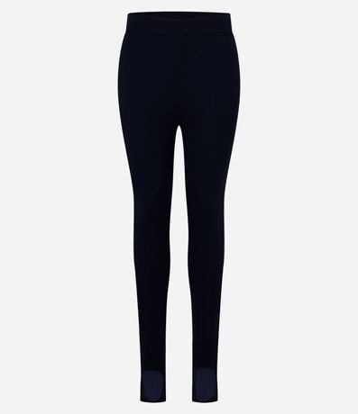 Pantalón Legging en Punto con Tiro Alto 3