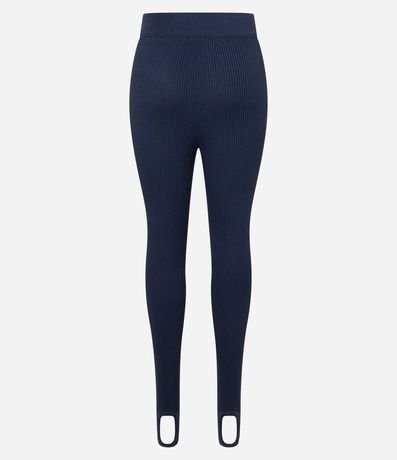 Pantalón Legging en Punto con Tiro Alto 4
