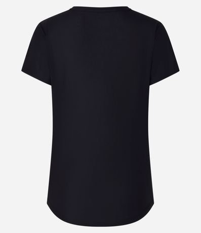 Remera Deportiva Alargada con Estampa de Ondas 6