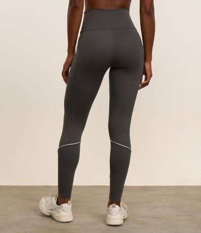 Calca Legging Deportiva en Microfibra con Frisos Coloridos 3