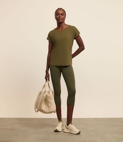 Pantalón Legging Corsário Deportivo en Microfibra