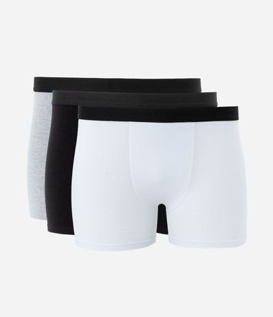 Kit 03 Calzoncillos Boxer en Algodón