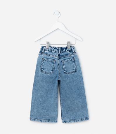 Pantalón Wide Leg Infantil con Volados - Tam1 a 6 años 2
