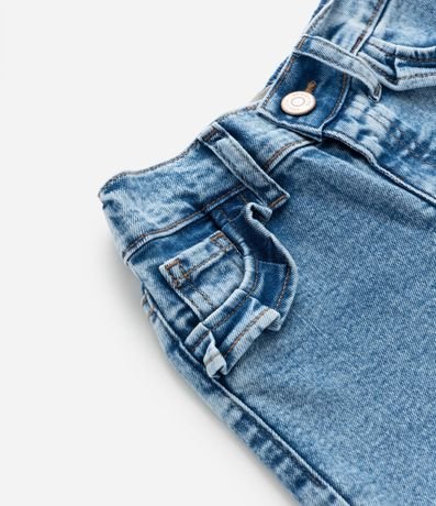 Pantalón Wide Leg Infantil con Volados - Tam1 a 6 años 3