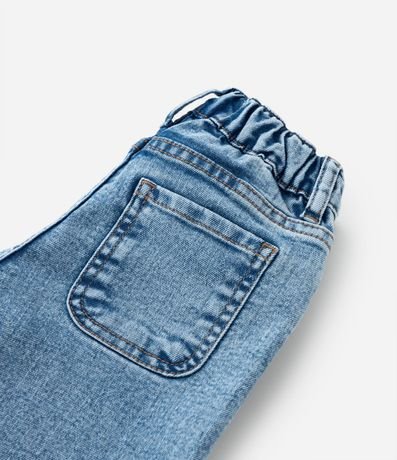 Pantalón Wide Leg Infantil con Volados - Tam1 a 6 años 4