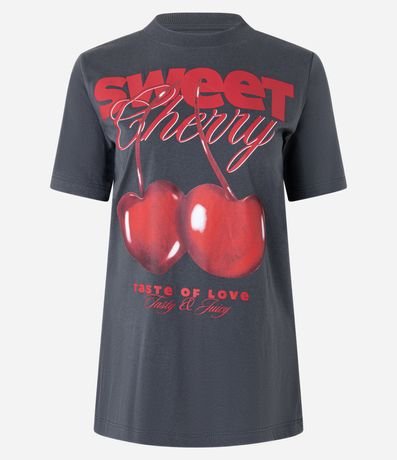 Remera T-shirt en Algodón con Estampa Sweet Cherry 4