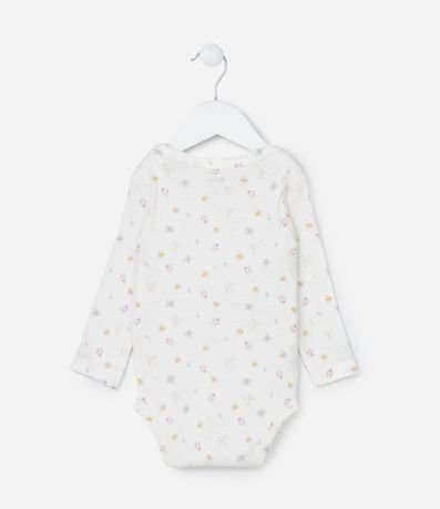 Body Infantil en Algodón con Estampa Floral - Talle RN a 18 meses 2