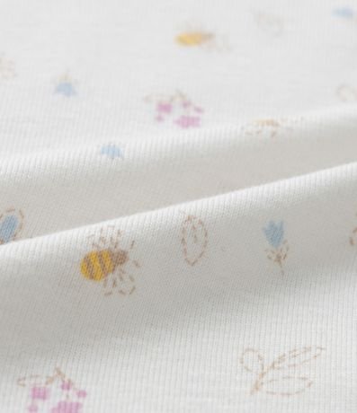 Body Infantil en Algodón con Estampa Floral - Talle RN a 18 meses 3