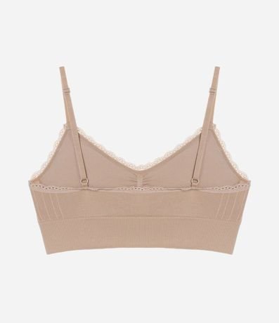 Soutien Top Alargado con Detalle de Encaje 2