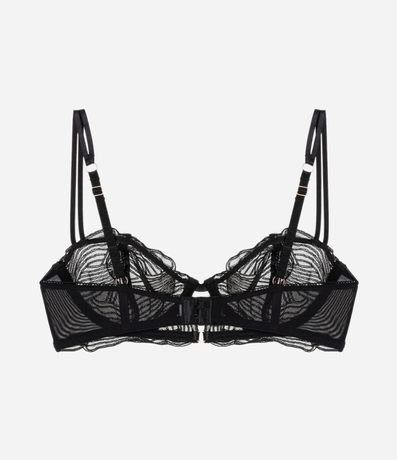 Soutien Sin Copa con Aro en Tule con Bordado Diferenciado 6