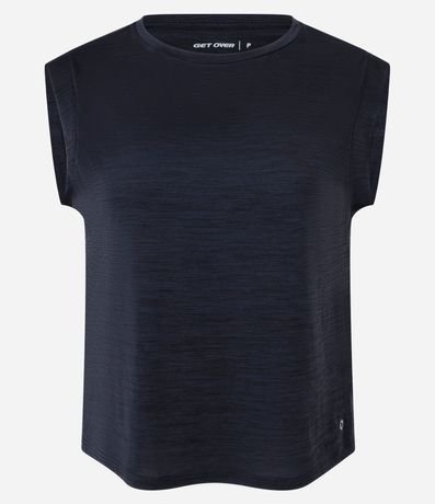 Remera Deportiva Ampla en Microfibra con Mangas Cortas 5