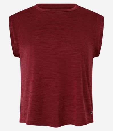 Remera Deportiva Ampla en Microfibra con Mangas Cortas 4