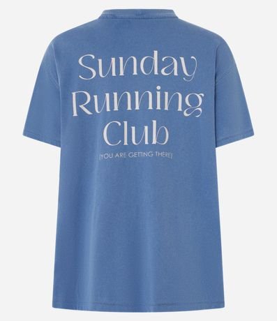 Remera Deportiva en Algodón Desteñido con Estampa SRC 6