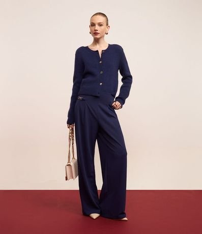 Cardigan Canelado en Punto con Botones Mixtos 5