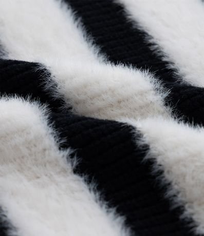 Suéter Infantil Peludito con Estampa Rayada - Talle 5 a 14 años 3